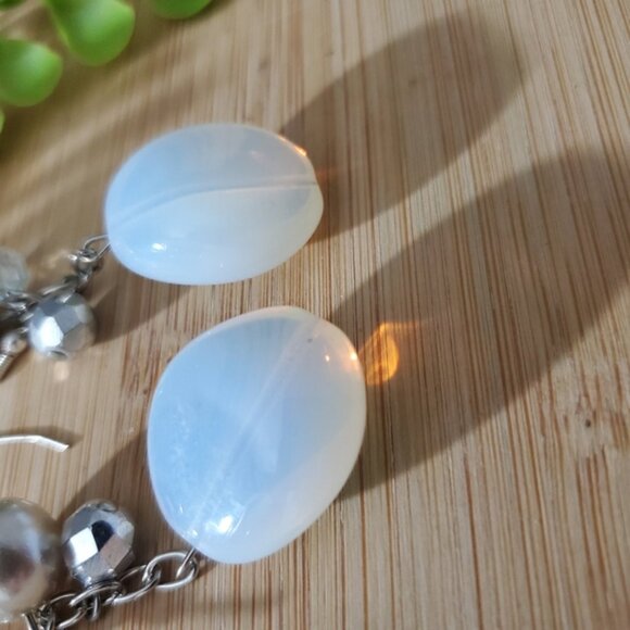 Bijoux France Sterling Silver Teardrop Chandeliere Earrings- New unused - Picture 5 of 5